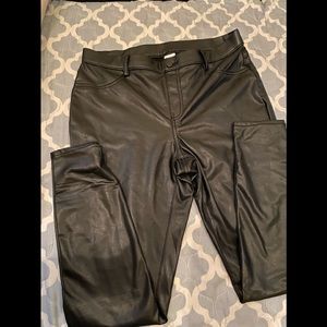 Leather jeggings
